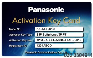  Licencja telefonów programowych
 Panasonic KX-NCS4208 