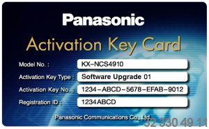  Licencja funkcji rozszerzonych
 Panasonic KX-NCS4910 