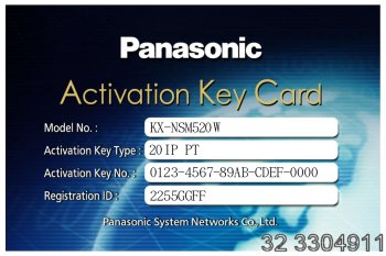  Licencja 20 telefonów VoIP
 Panasonic KX-NSM520 